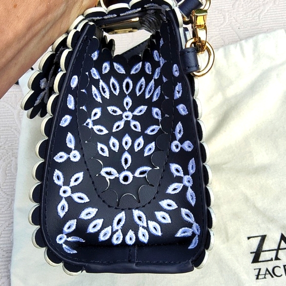 SOLD-Zac Zac Posen Iconic Eartha Mini Top Handle Crossbody Bag - Picture 5 of 14